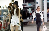 Phong cách vạn người mê của Hồ Ngọc Hà và Phạm Hương ở sân bay ảnh 7