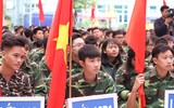 Lễ xuất quân đậm màu sắc của đương kim vô địch THPT Trần Quốc Tuấn ảnh 13