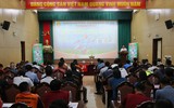 Toàn cảnh lễ bốc thăm giải bóng đá học sinh THPT Hà Nội 2022 ảnh 1