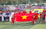 Toàn cảnh lễ khai mạc giải bóng đá học sinh THPT Hà Nội 2022 ảnh 3