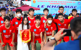 Toàn cảnh lễ khai mạc giải bóng đá học sinh THPT Hà Nội 2022 ảnh 8