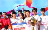 Toàn cảnh lễ khai mạc giải bóng đá học sinh THPT Hà Nội 2022 ảnh 9