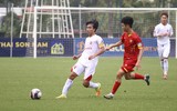 Cầu thủ Viettel phấn khích ăn mừng chức vô địch U17 quốc gia