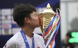 Cầu thủ Viettel phấn khích ăn mừng chức vô địch U17 quốc gia ảnh 14