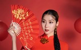 Ngọc Quyên diện áo dài đón Tết Quý Mão trên đất Mỹ ảnh 9