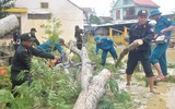 Trung đoàn Cảnh sát cơ động Trung bộ khẩn trương giúp dân khắc phục hậu quả cơn bão Noru ảnh 11