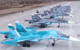 Hàng chục oanh tạc cơ Su-34 Nga xuất hiện tại sân bay vùng Voronezh ảnh 2