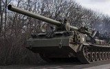 Pháo tự hành hạng nặng của Nga di chuyển ồ ạt về phía Donbass