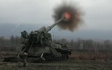 Pháo tự hành hạng nặng của Nga di chuyển ồ ạt về phía Donbass
