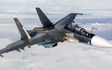 Biên đội tiêm kích Su-30SM Nga gây ấn tượng mạnh với màn 'thị uy tên lửa'