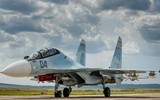 Biên đội tiêm kích Su-30SM Nga gây ấn tượng mạnh với màn 'thị uy tên lửa'