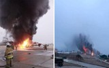 Căn cứ không quân Millerovo thiệt hại khi bị Ukraine tập kích bằng UAV khổng lồ Tu-143 ảnh 2