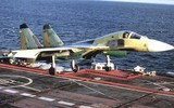 Kinh ngạc tiêm kích hạm 'Su-34 trên tàu sân bay' của Hải quân Nga ảnh 1