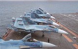 Kinh ngạc tiêm kích hạm 'Su-34 trên tàu sân bay' của Hải quân Nga ảnh 12