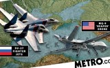 Máy bay Mỹ mang tên lửa áp sát khu vực tàu hải quân Nga trục vớt UAV MQ-9 Reaper ảnh 4