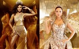 Hình ảnh Hoa hậu H'Hen Niê mới nhất trong váy dát vàng xuyên thấu  ảnh 4
