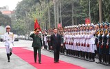 Hình ảnh Chủ tịch nước Võ Văn Thưởng dự lễ tuyên dương gương mặt trẻ tiêu biểu toàn quân 2023 ảnh 1