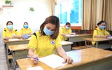 Diễn tập phòng chống dịch Covid-19, sẵn sàng cho kỳ thi tốt nghiệp THPT  ảnh 10