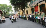 Những hình ảnh Công an Hà Nội xuất quân đảm bảo ANTT, bảo vệ SEA Games 31 ảnh 2