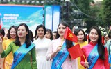 Phụ nữ Công an Thủ đô đẹp rạng ngời tại Lễ hội Áo dài du lịch Hà Nội ảnh 11
