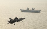 [ẢNH] Mỹ lần đầu triển khai F-35B xuất kích từ tàu sân bay Anh ảnh 8