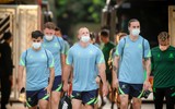 [ẢNH] Trung vệ cao gần 2m của Australia nổi bật giữa sân Mỹ Đình ảnh 4