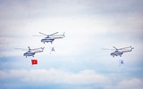 Toàn cảnh buổi tổng duyệt trình diễn ấn tượng của trực thăng và tiêm kích Su-30MK2 ở Hà Nội ảnh 6