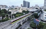 Hình ảnh ấn tượng từ flycam khi tàu đường sắt đô thị Nhổn - ga Hà Nội chạy thử ảnh 15