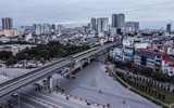 Hình ảnh ấn tượng từ flycam khi tàu đường sắt đô thị Nhổn - ga Hà Nội chạy thử ảnh 10