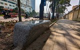 Ngắm hàng ghế đá tối giản tuyệt đẹp trong nắng xuân trên phố Nguyễn Chí Thanh ảnh 9