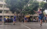 Chiến sỹ Cảnh sát cơ động Thủ đô tranh tài đấu bóng chuyền đầu Xuân Quý Mão ảnh 10