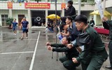 Chiến sỹ Cảnh sát cơ động Thủ đô tranh tài đấu bóng chuyền đầu Xuân Quý Mão ảnh 7