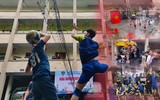 Chiến sỹ Cảnh sát cơ động Thủ đô tranh tài đấu bóng chuyền đầu Xuân Quý Mão ảnh 15