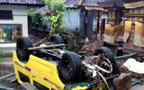 [Ảnh] Cận cảnh hiện trường tan hoang do sóng thần tấn công ở Indonesia