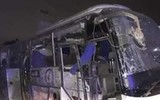[Ảnh] Cận cảnh hiện trường vụ xe chở du khách Việt bị đánh bom ở Ai Cập