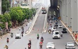 Cận cảnh đường vành đai 2 trên cao tại Hà Nội