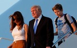 Chùm ảnh Tổng thống Trump đoàn tụ với vợ con ở Nhà Trắng