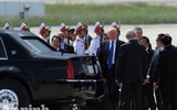 Toàn cảnh đón Tổng thống Mỹ Donald Trump tại sân bay Đà Nẵng