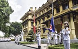 [ẢNH] Lễ thượng cờ ASEAN và Quốc kỳ Việt Nam tại Hà Nội