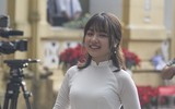 [ẢNH] Nụ cười trong trẻo của nữ sinh Hà Nội ngày khai giảng năm học mới