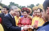[ẢNH] Lãnh đạo Đảng, Nhà nước, TP Hà Nội dâng hương, trồng cây đầu xuân tại Hoàng Thành Thăng Long