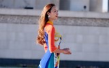 Hoa hậu Ngọc Diễm khoe vóc dáng gợi cảm trên quê hương Thành Cát Tư Hãn