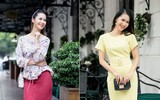Hoa hậu Dương Thùy Linh quyến rũ đón thu sang