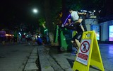 Ghi hình xử phạt hành vi xả rác nơi công cộng ở Hà Nội