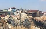 [Ảnh] Hiện trường vụ cháy 7 xưởng sản xuất gỗ ở Thạch Thất