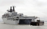 [ẢNH] Siêu chiến hạm đổ bộ khổng lồ Anh quốc tới Việt Nam, tín hiệu cho giao lưu hợp tác