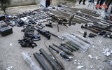 [ẢNH] Khủng bố tiếc nuối khi kho vũ khí lớn chôn giấu ngay trong thủ đô bị Syria thu giữ
