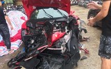 [ẢNH] Siêu xe Ferrari 488 GTB vừa bị tông nát đầu của ca sĩ Tuấn Hưng khủng cỡ nào?