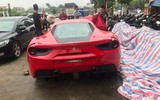 [ẢNH] Siêu xe Ferrari 488 GTB vừa bị tông nát đầu của ca sĩ Tuấn Hưng khủng cỡ nào?