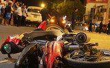 [ẢNH] Người lái BMW tông loạt xe máy dừng đèn đỏ ở TP.HCM nhận ''có bia rượu''